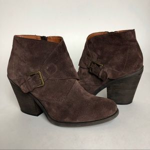 Lucky Brand Chocolate Brown Ankle Booties